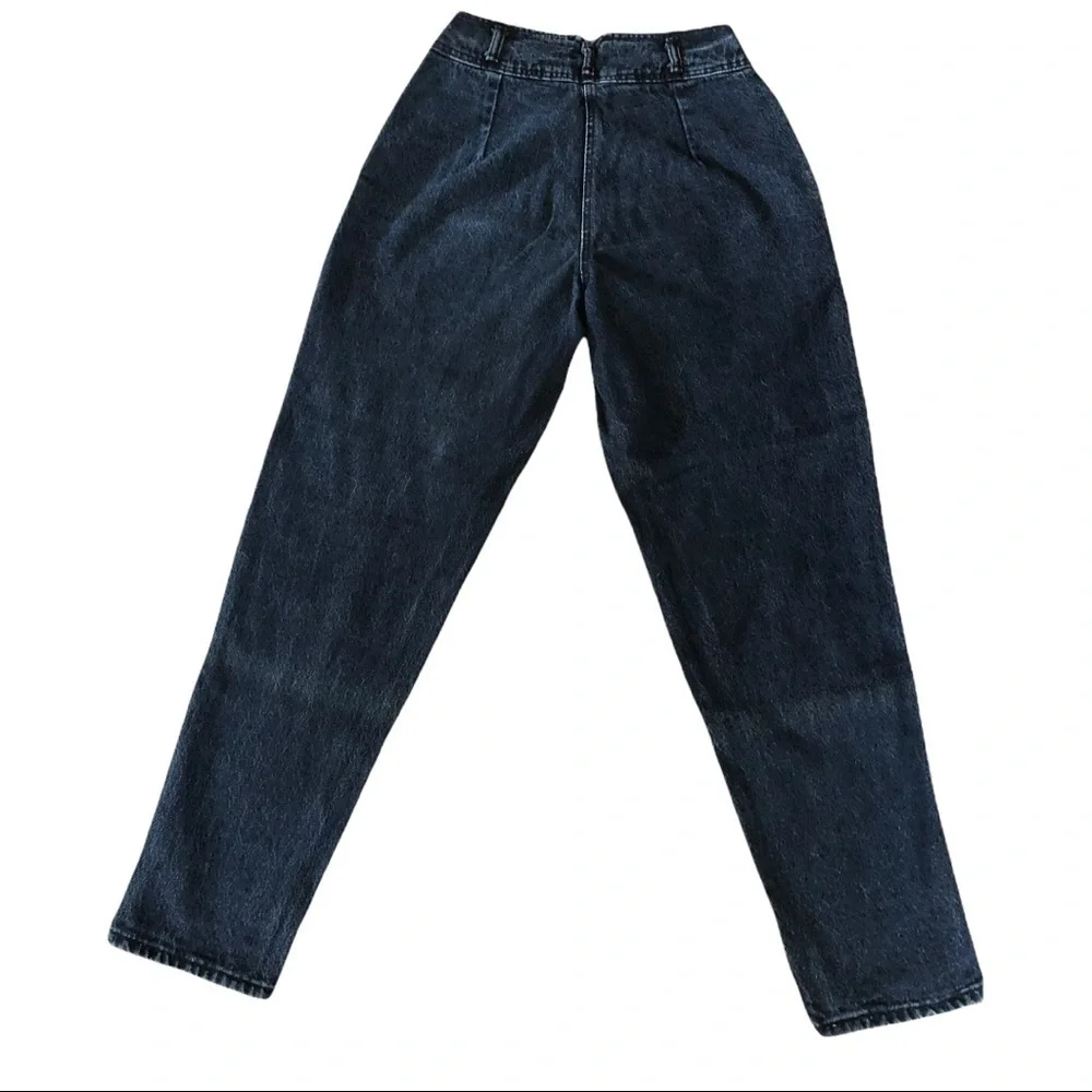 𝅺ZENA‎ vintage high rise dark acid wash jeans 7
